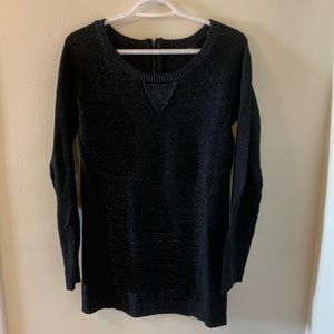 Sparkly sweater with zip back